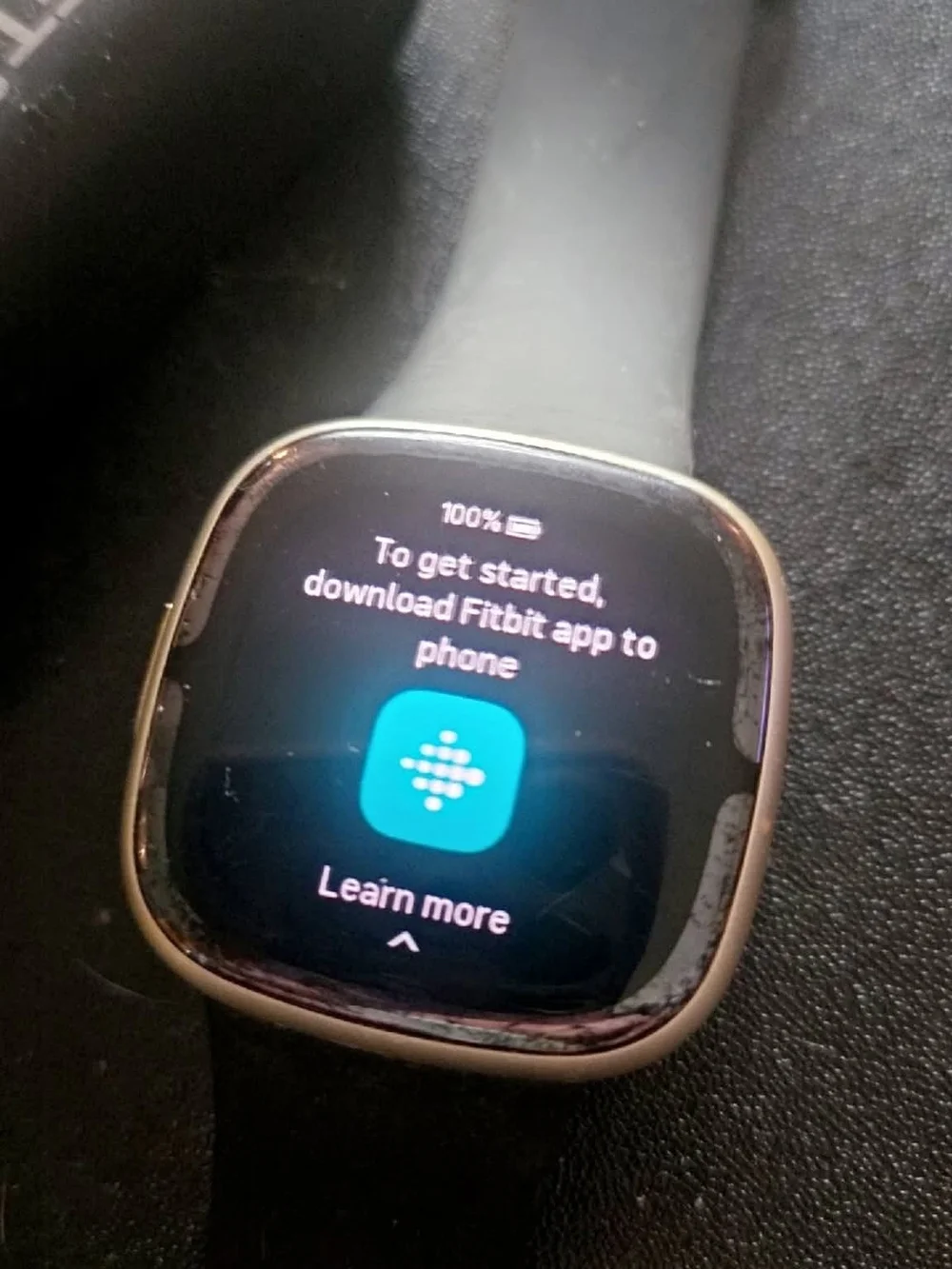Fitbit Black Smartwatch with Black Band